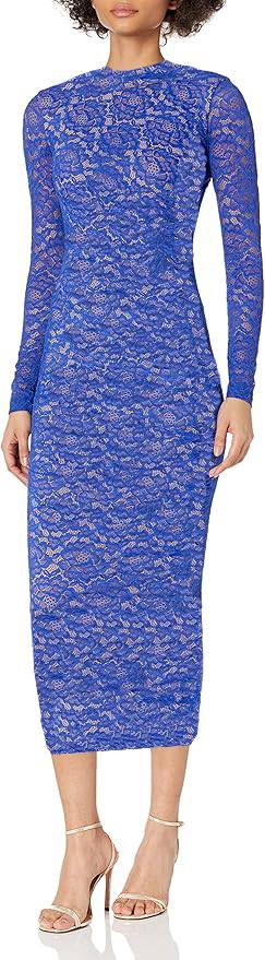 Robe Bleu Roi en Dentelle longue Santa Fe