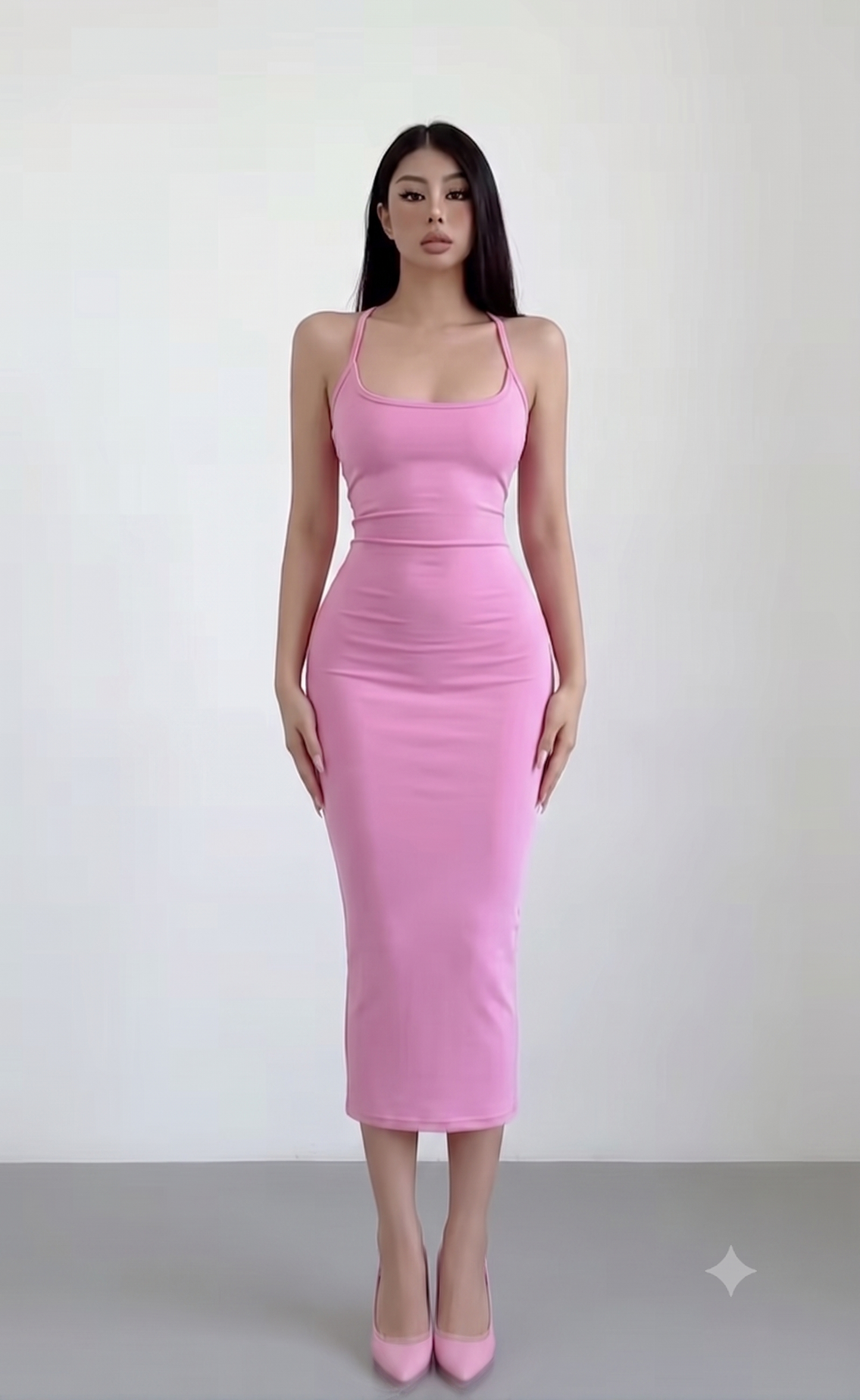 L Robe Rose BéBé Bretelles Houston