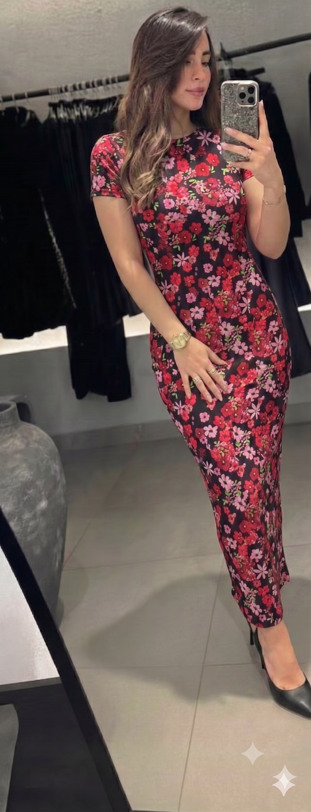 Robe Florale Demi Manche longue San Antonio