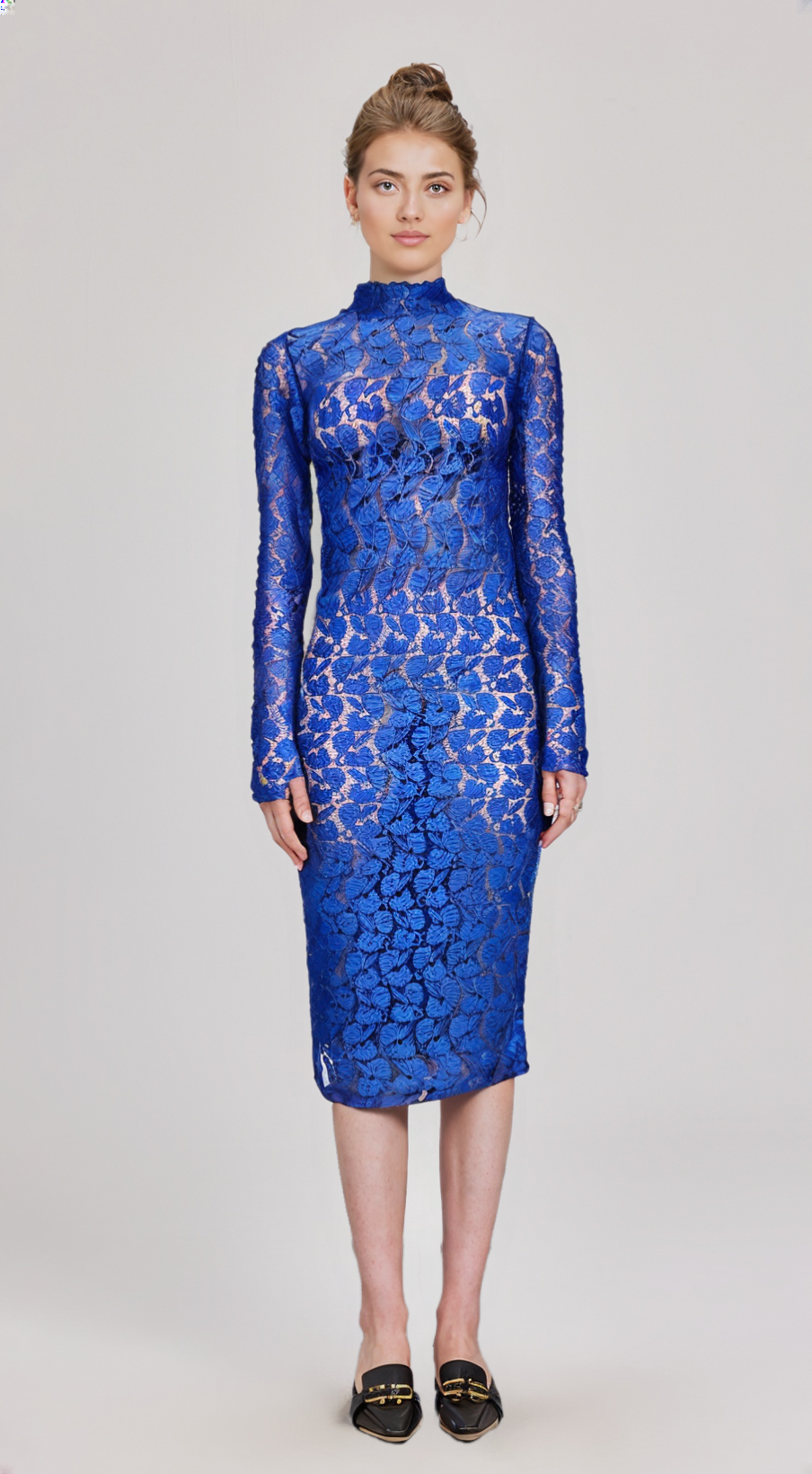 Robe Bleu roi en Dentelle longue AZENHAS DO MAR
