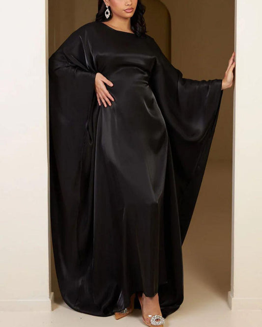 ABAYA Noir Moderne Tahrane