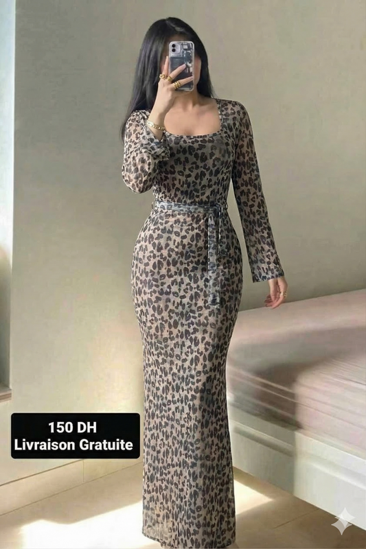D Robe en tule longue tigré Iran