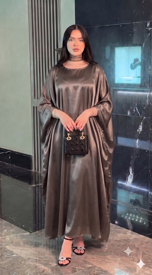 D ABAYA Marron Claire  Moderne
