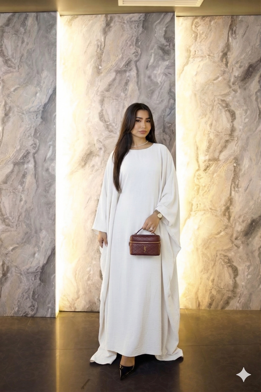 ABAYA Blanche  Moderne Asfahane