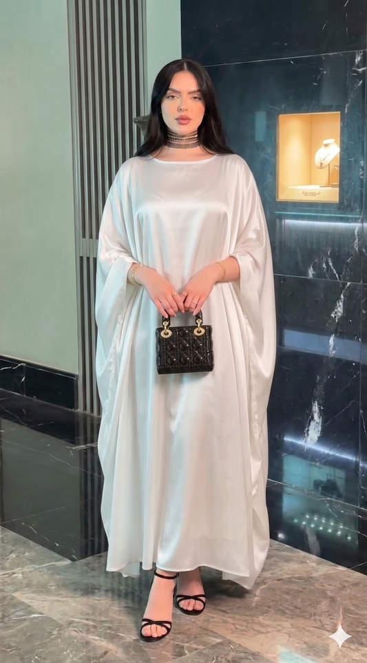 ABAYA Blanche  Moderne Asfahane