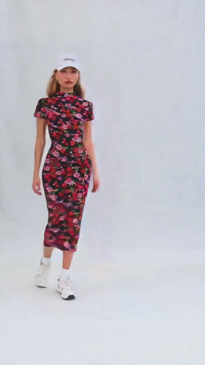 Robe Florale Demi Manche longue San Antonio